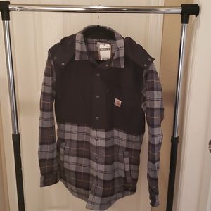 Carhartt Flannel Jacket w/ Hood NWT - Medium